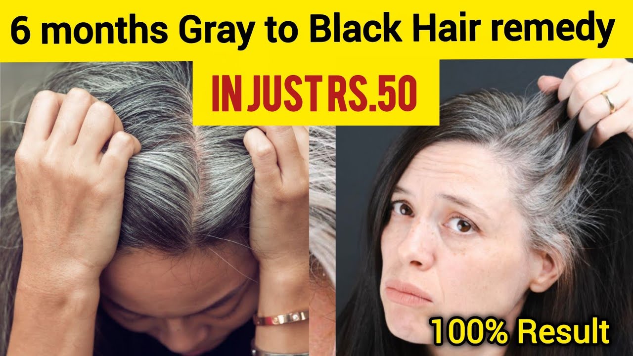 Permanent Dye To Turn Grey Hair into Black  in JUST 1 use with 1 ingredient|100% natural hair remedy