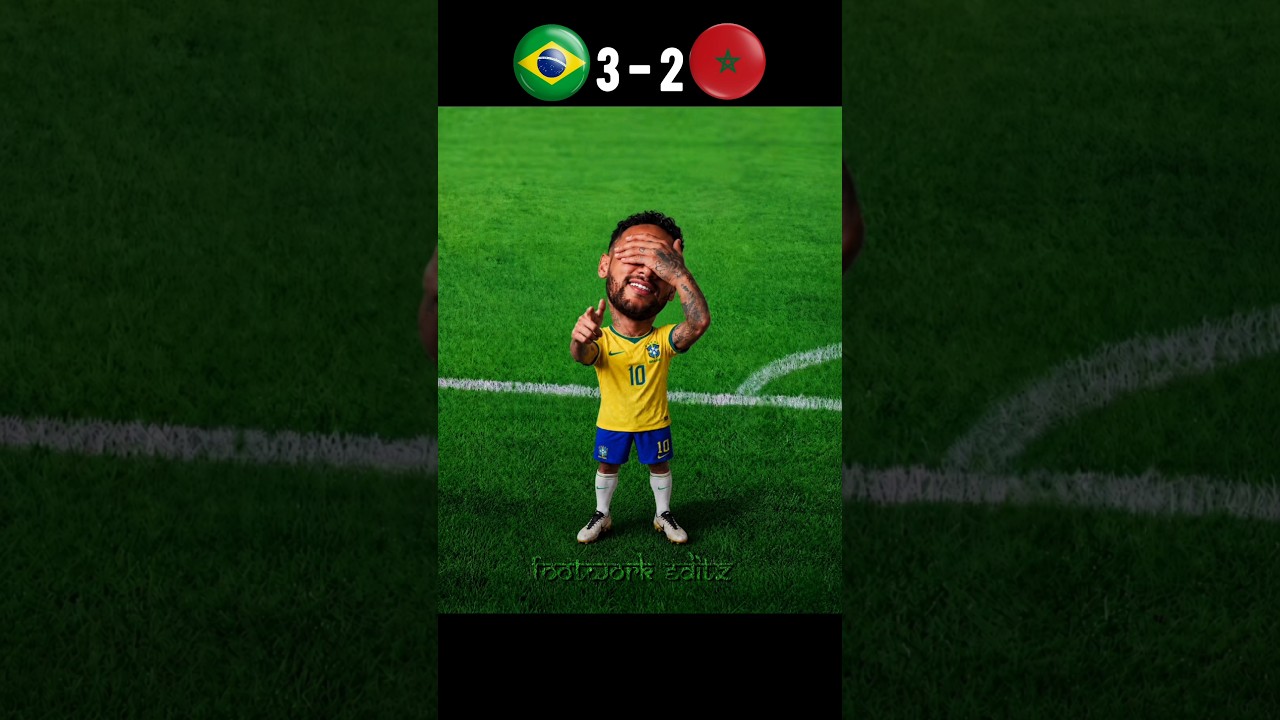 Injured Neymar Destroyed Morocco | Brazil vs Morocco World Cup 2026 #shorts #football #fifaworldcup