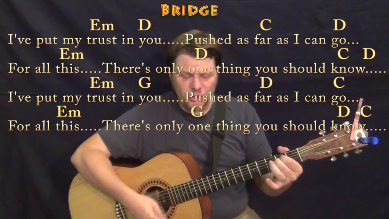 In The End (Linkin Park) Strum Guitar Cover Lesson in Em with Chords/Lyrics