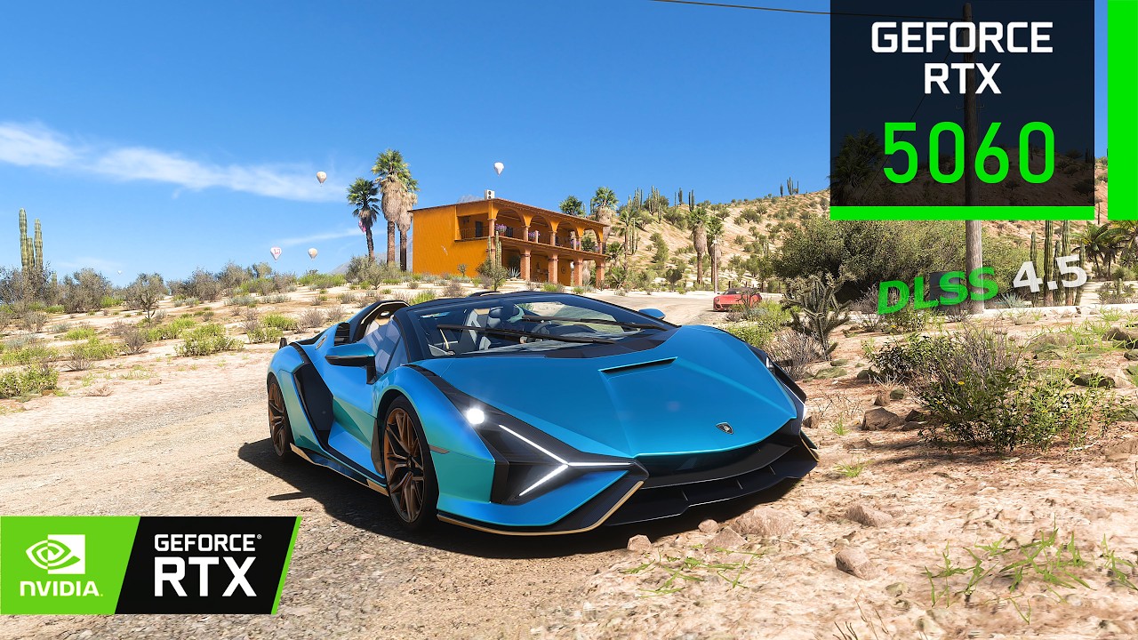 Forza Horizon 5 | DLSS 4.5 | RTX 5060 8GB ( 1080p 1440p 4K DLSS ON )