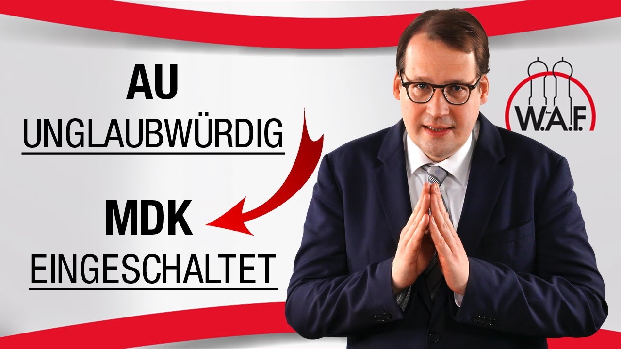 Sie sind ein Simulant!! Arbeitgeber schaltet MDK ein - Geht das so einfach? | Betriebsrat Video