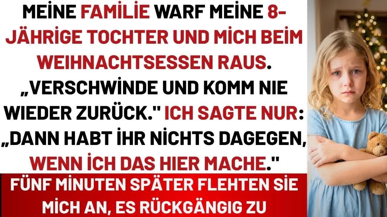 Meine Familie warf uns an Weihnachten raus  5 Minuten später bereuten sie es