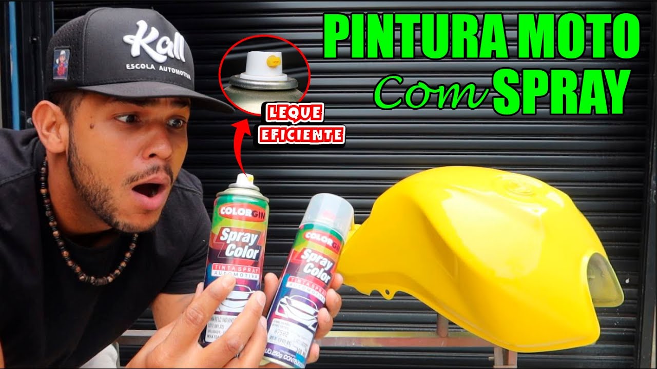 PINTANDO MOTO com SPRAY  - PASSO A PASSO SIMPLES