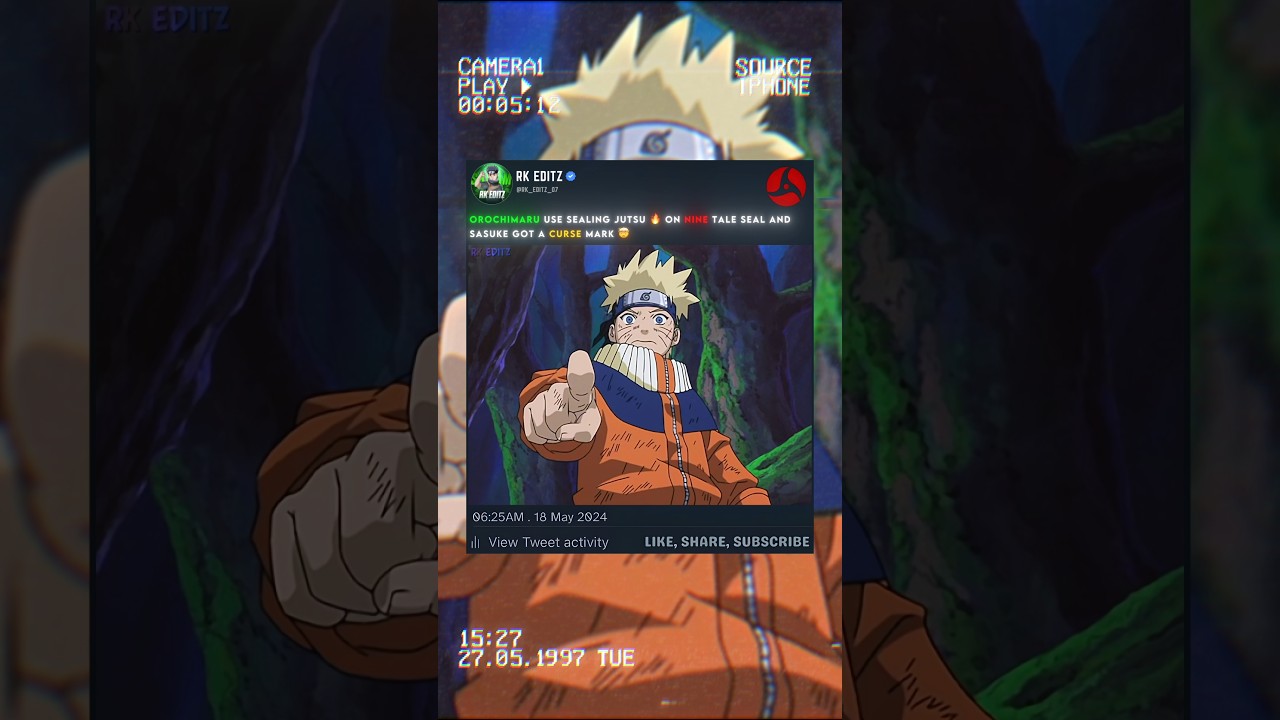 Sasuke Got Cursemark From Orochimaru 🥶🤯