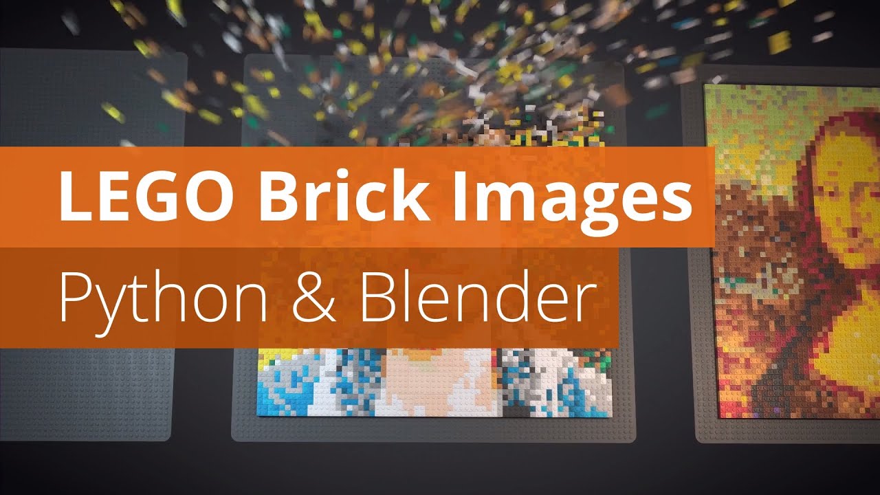 LEGO Brick Images with Python and Blender | Blender Tutorial