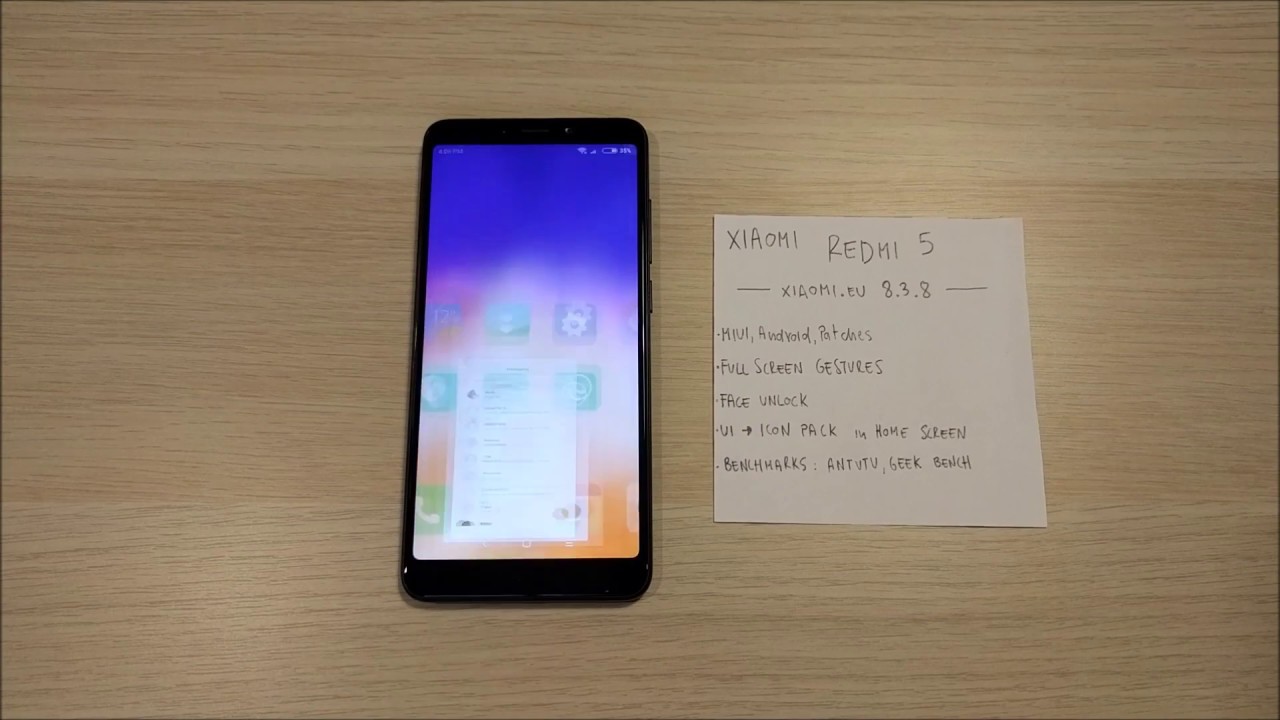 Redmi 5 Xiaom.EU MIUI 9 - Complete Tour!