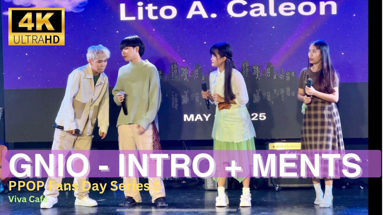 [FANCAM] GNIO - 'Introduction + Ments' at PPOP Fans Day Series 5 Viva Cafe (051125)