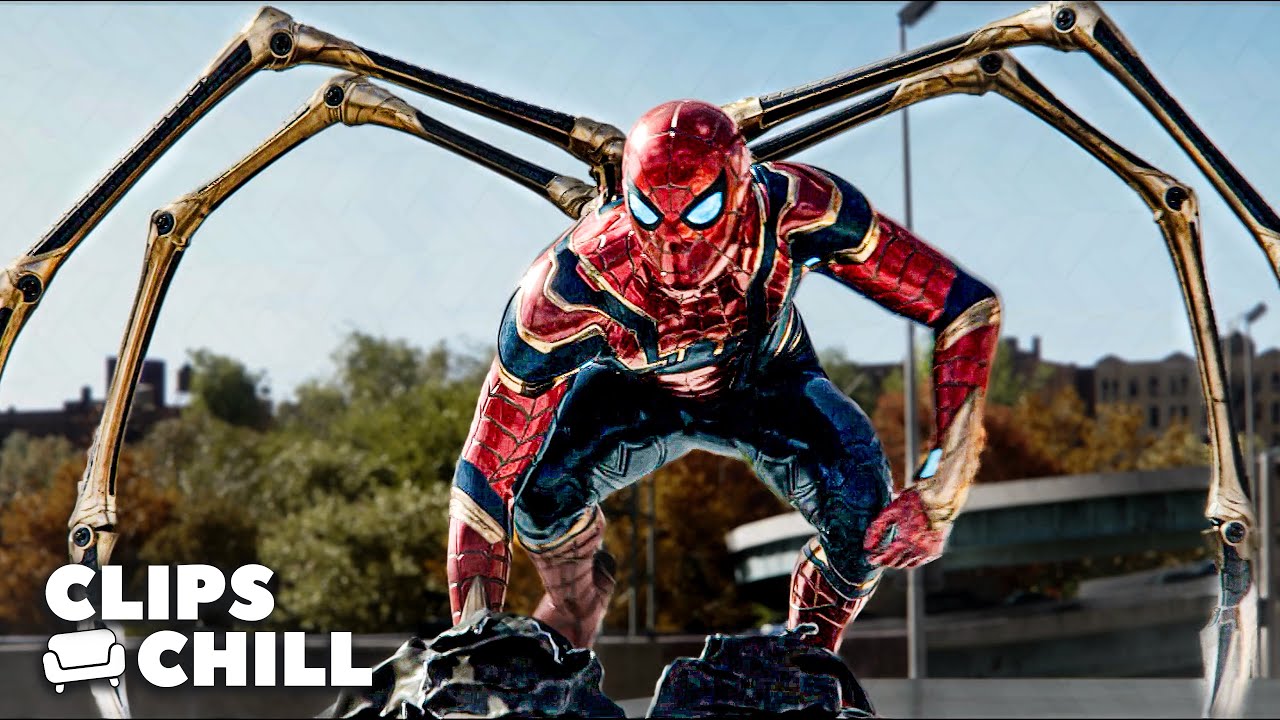 Spider-Man combat le Docteur Octopus sur l'Autobahn | Spider-Man: No Way Home