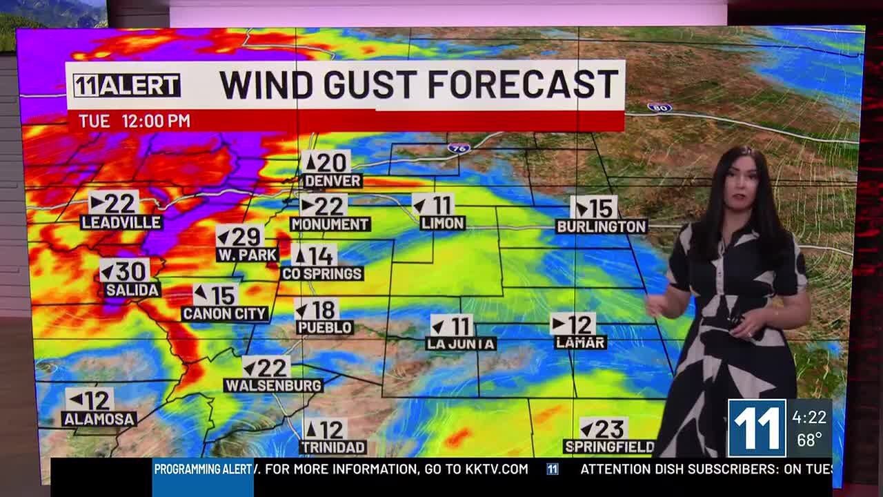 Warm and breezy Tuesday