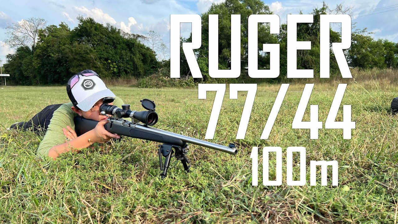 [ChannelMo] ทดสอบกลุ่มกระสุน Ruger 77/44 ระยะ 100เมตร อย่าหวังว่าจะSub MOA