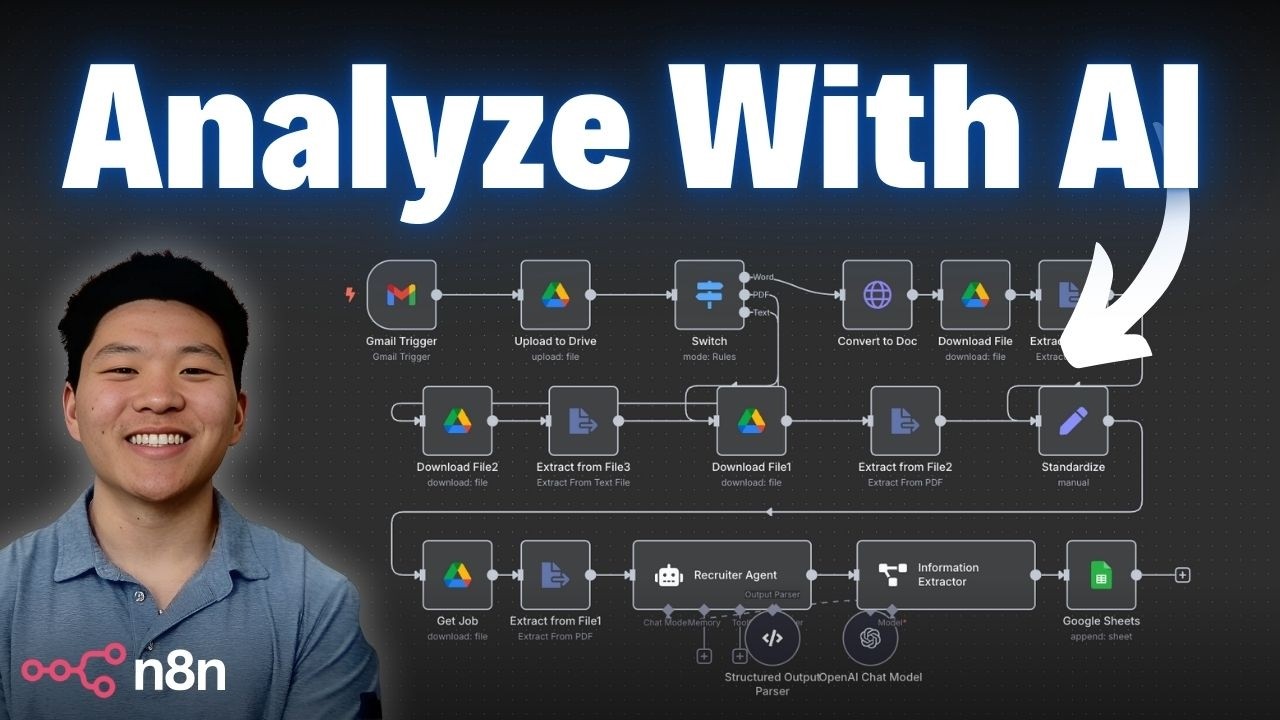 Watch Me Build an AI Resume Analysis System in 28 minutes (no code)