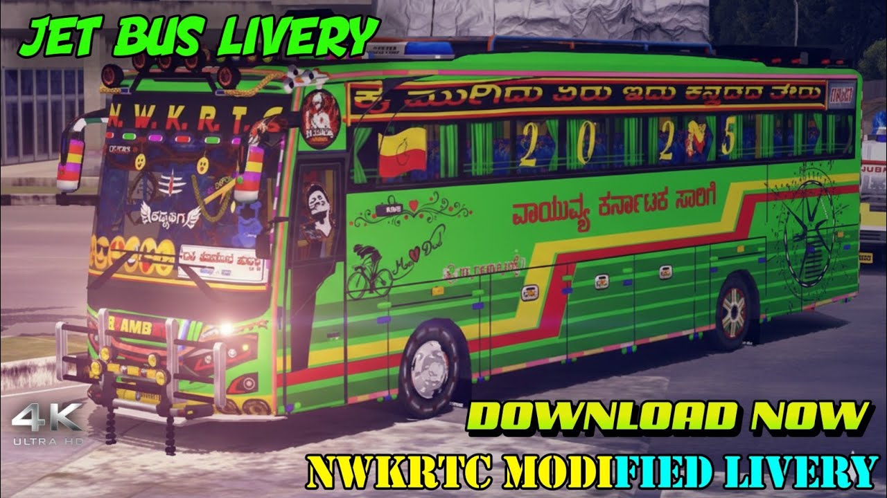 JET BUS LIVERY IN BUSSID NWKRTC MODIFIED LIVERY DOWNLOAD NOW PAID LIVERY 🔥