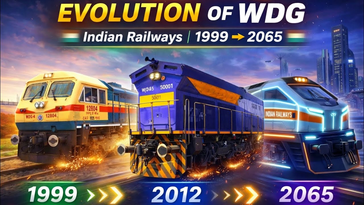 WDG LOCMOTIVES EVOLUTION WDG (1-10) INDIAN RAILWAYS WDG LOCMOTIVES