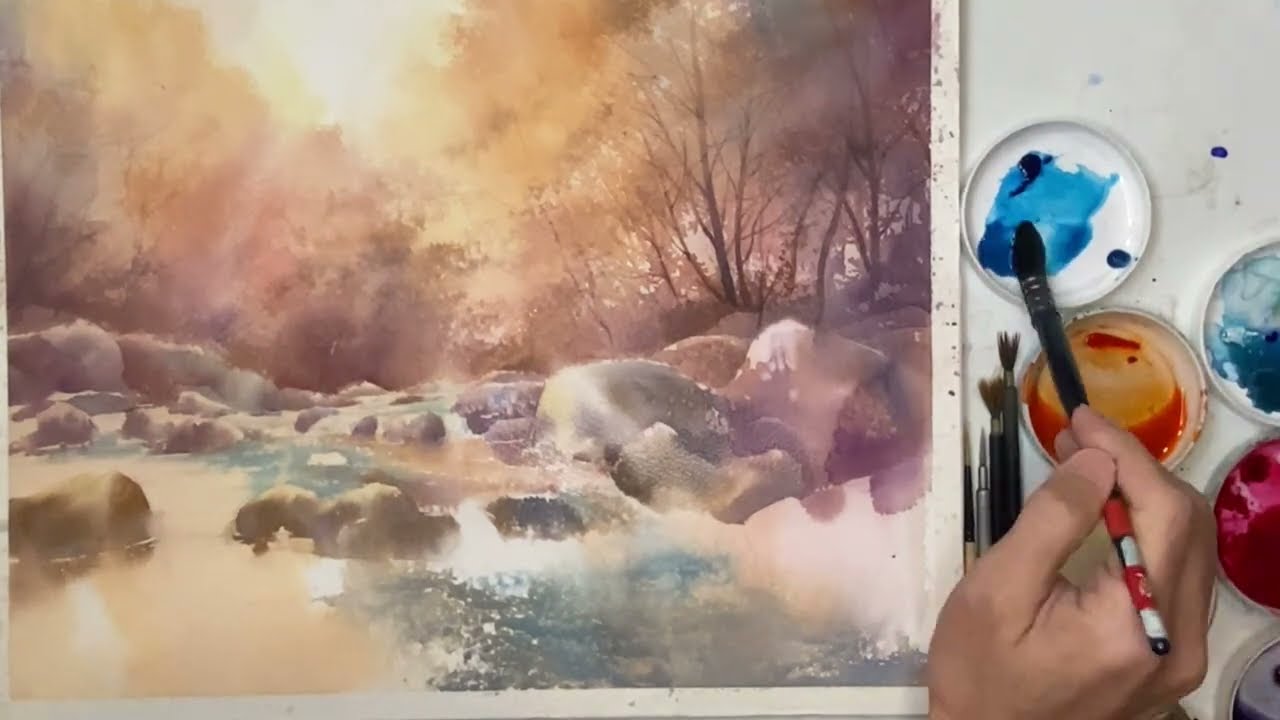 Harusaki  Watercolor 水彩画