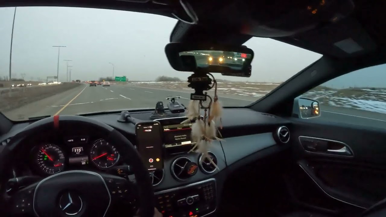 4K/MERCEDES BENZ POV DRIVE/ASMR/WINTER/CANADA