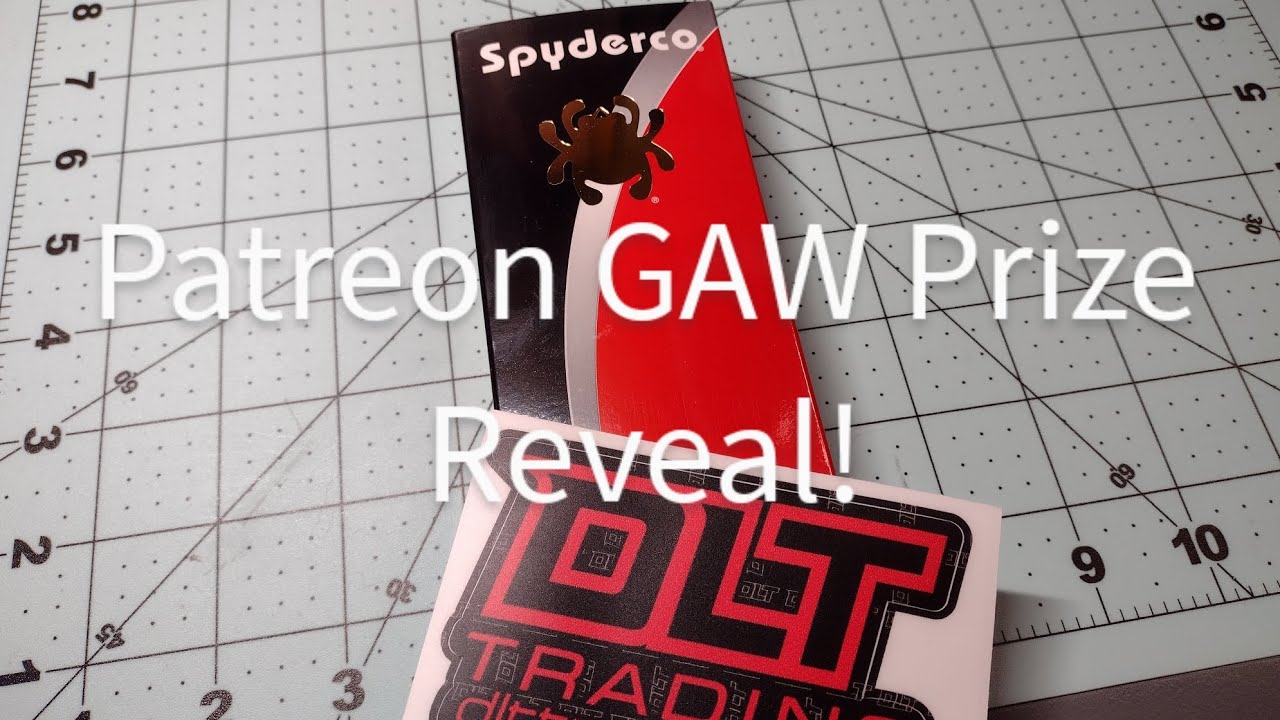 Sprint run Spyderco That will be given away in the Patreon GAW March 14th! Go join to enter!!
