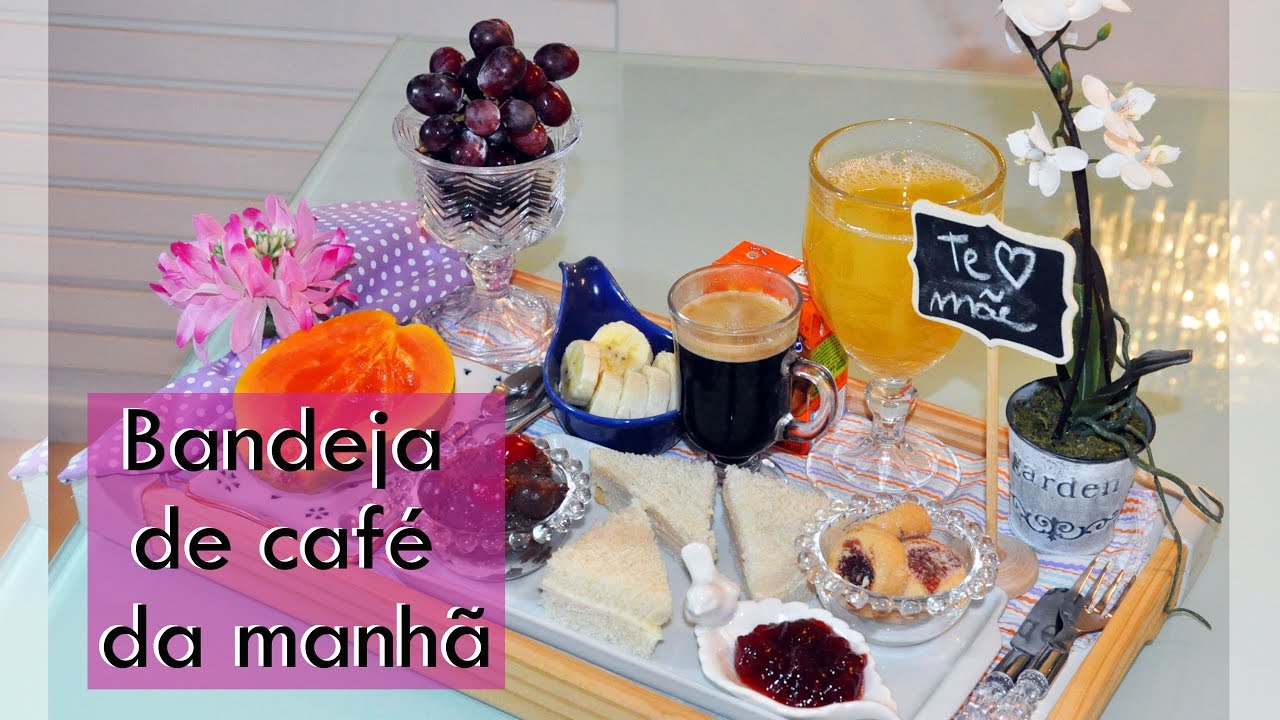 Bandeja de Café da Manhã para Dia das Mães - #meninameseira