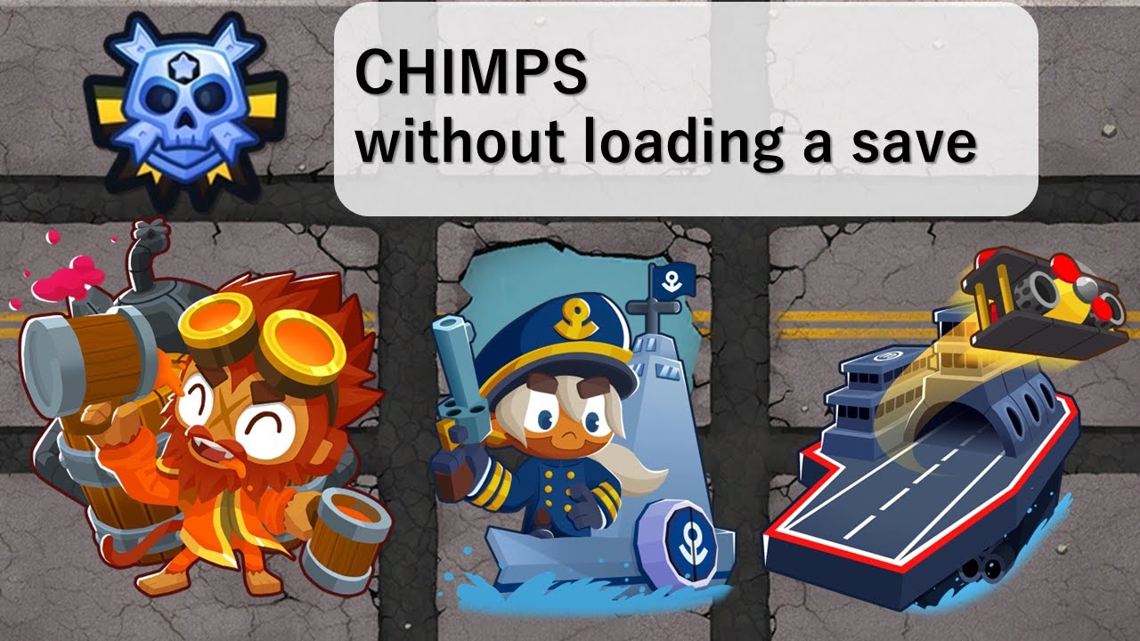 BloonsTD6 ♯痛い（♯OUCH）CHIMPS ノーコンテニュークリア black medal