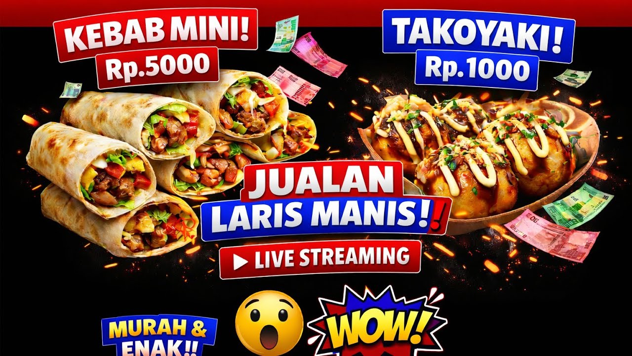 jualan takoyaki dan kebab mini