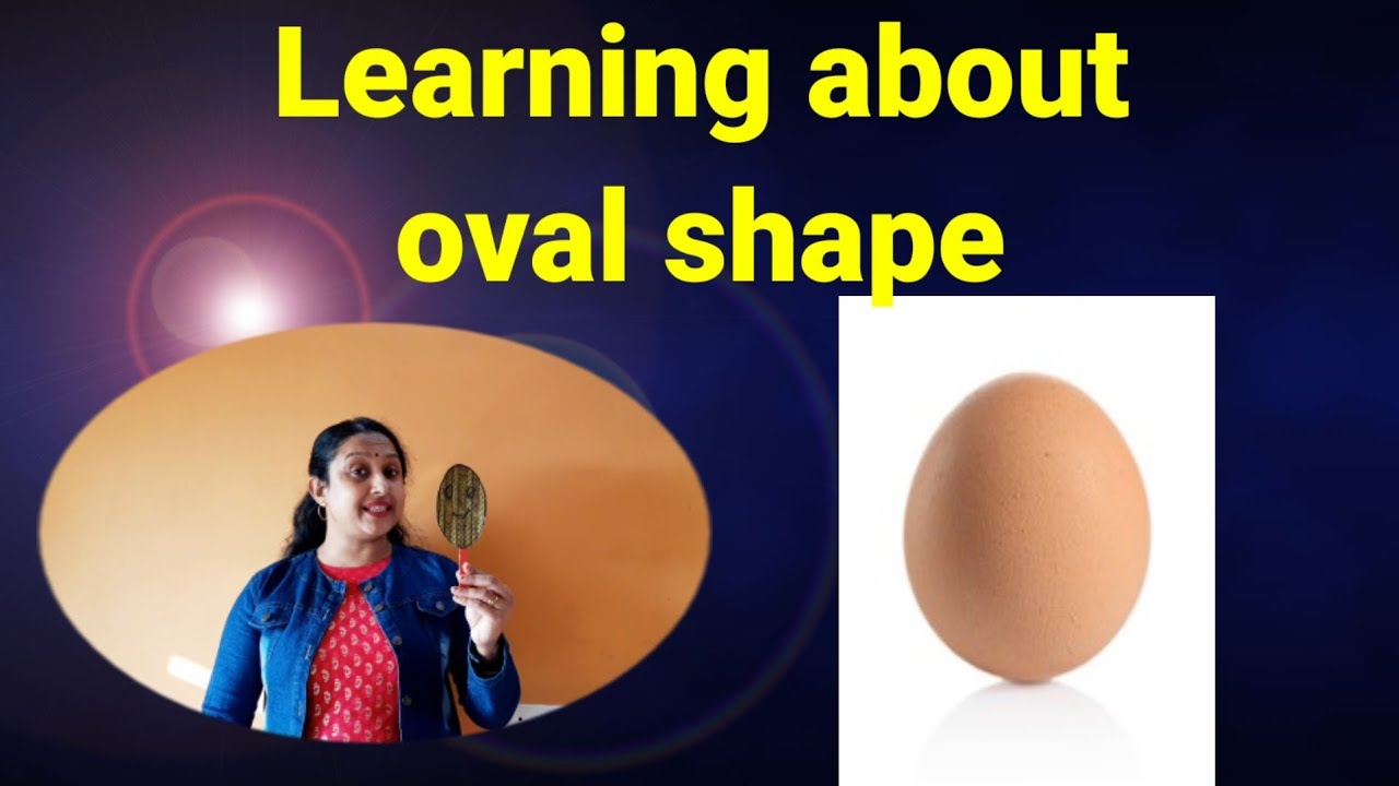 Learning about oval shape/how to teach oval shape to nursery & KG kids