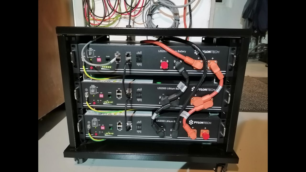 Stromspeicher mit PV Anlage aus dem Internet selber bauen.Erfahrungsbericht Pylontech US2000 Growatt