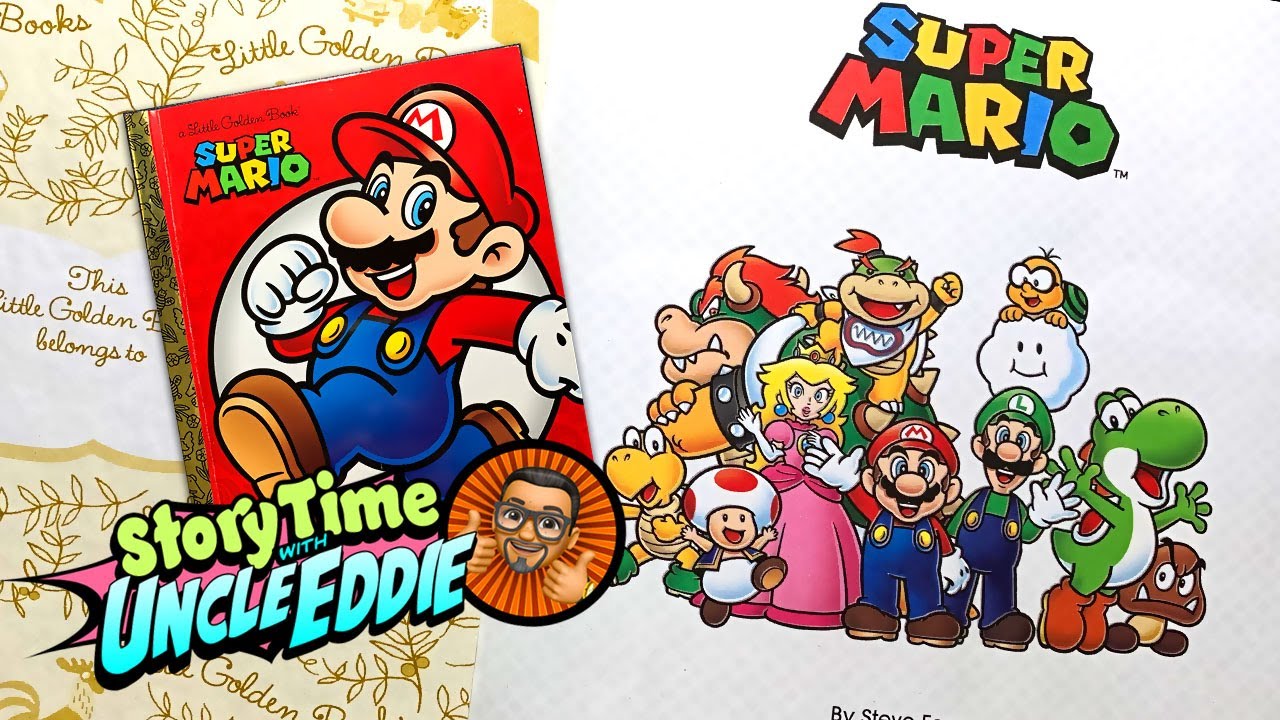 Super Mario | Little Golden Book | Story time read aloud with Uncle Eddie