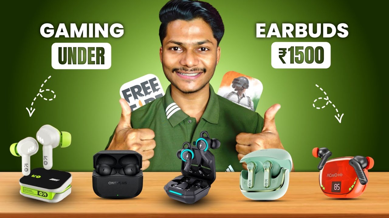 Top 5 Best New TWS For Gaming! Best Gaming Earbuds Under 1500!