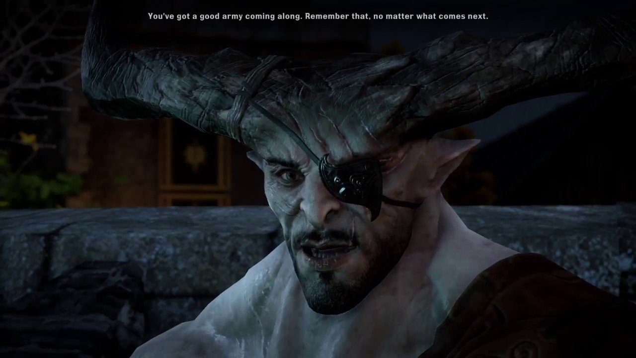 Iron Bull and Grim talk with Inquisition soldiers | Dragon Age: Inquisition