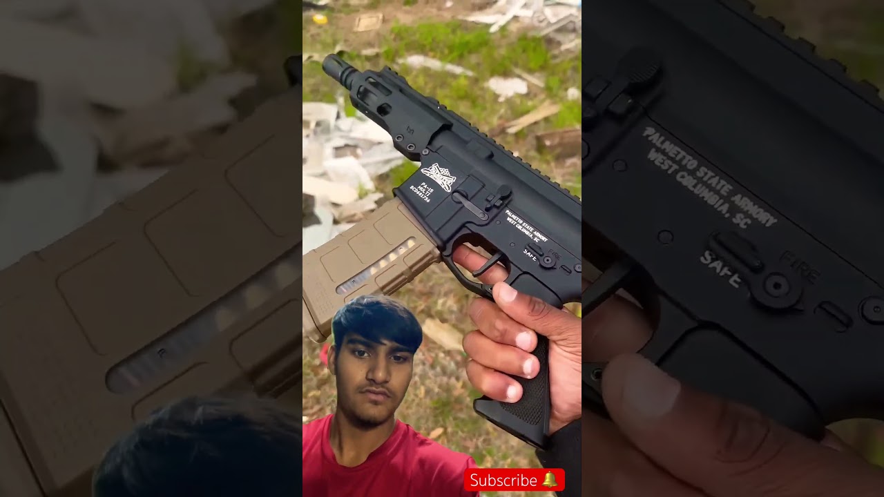 5Inch Binary Micro Ar15 pistol with 3.5 Inch Micro Buffer Tube 