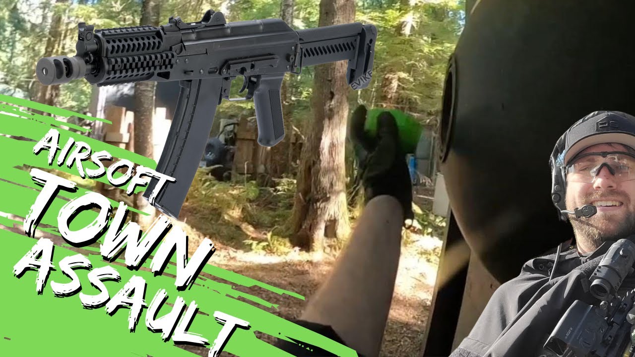 Assaulting Fortified Town with TONS of Grenades - Airsoft LCT AKS-74U Gameplay