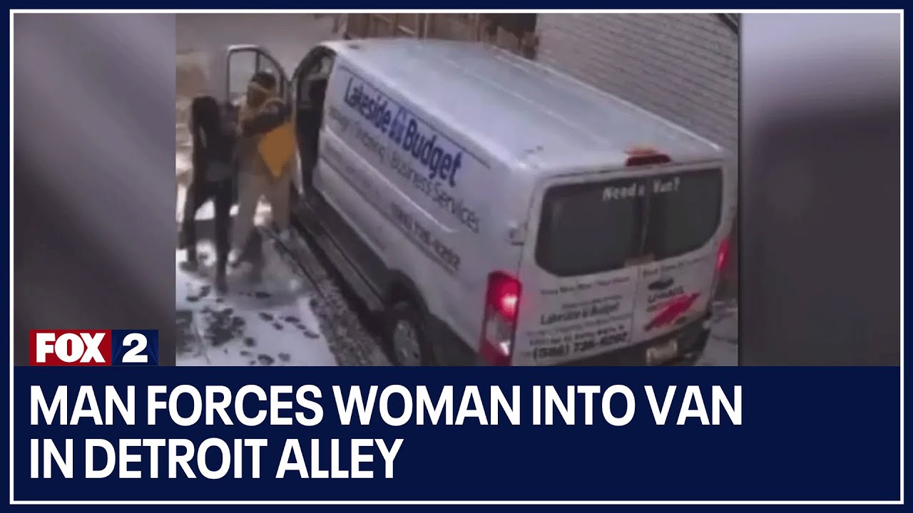 Man forces woman into van in Detroit alley