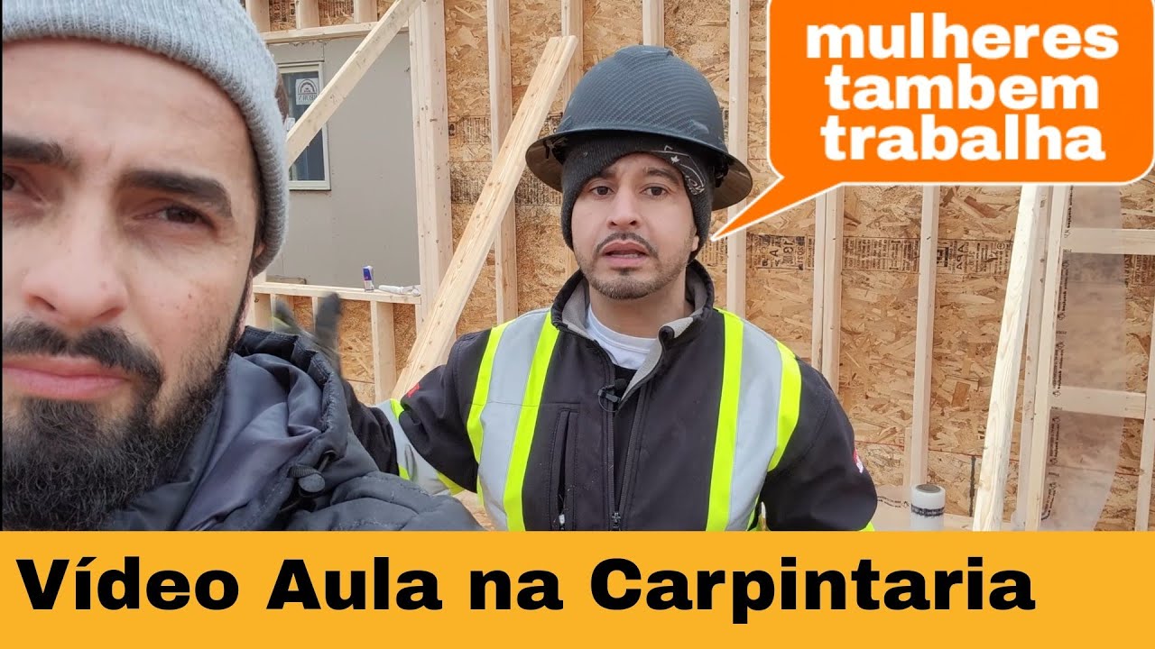 Aula de Carpintaria Com Madruva no Canada