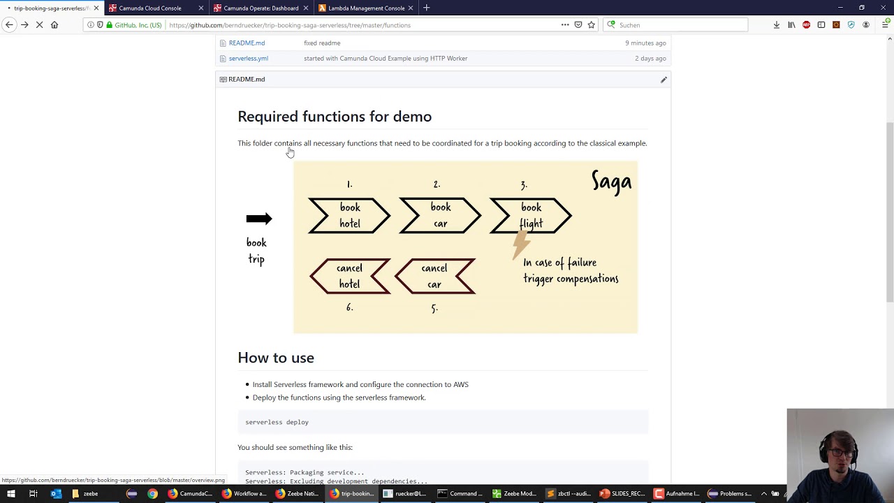 Using Zeebe in Camunda Cloud to orchestrate AWS Lambda
