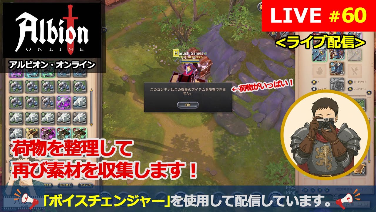 [アルビオンオンライン] #60 『荷物を整理して、再び素材を収集します！』 [Albion Online]