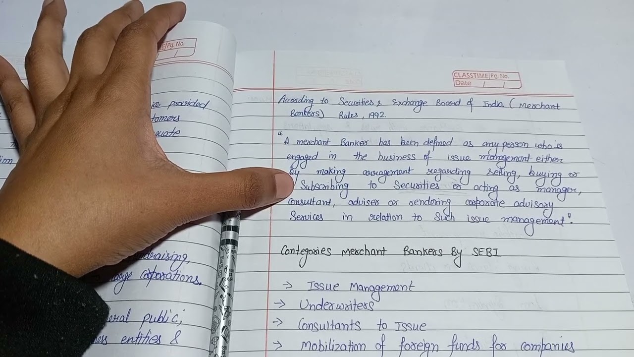 Merchant Banking in Hindi || Merchant Banker