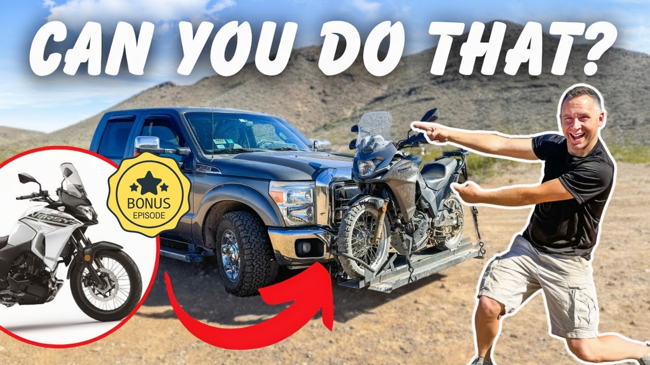 STRANGE, STUPID, OR SMART? Motorcycle Carrier Setup for RV Life