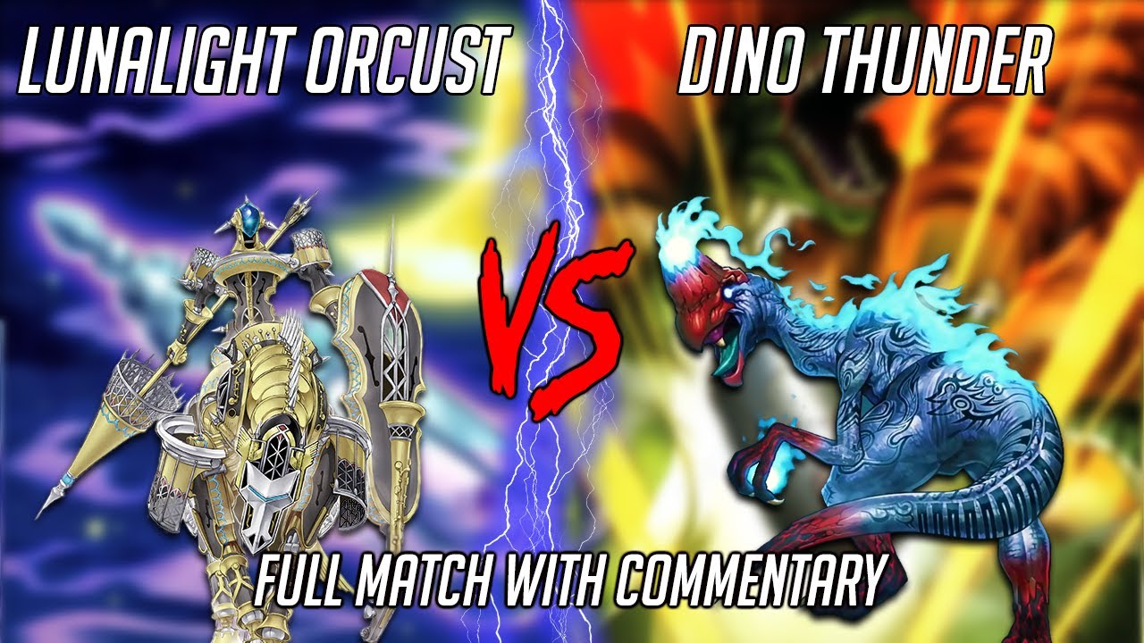 Yu-Gi-Oh! Lunalight Orcust Vs Dino Thunder - Locals Feature Match (January 2020)