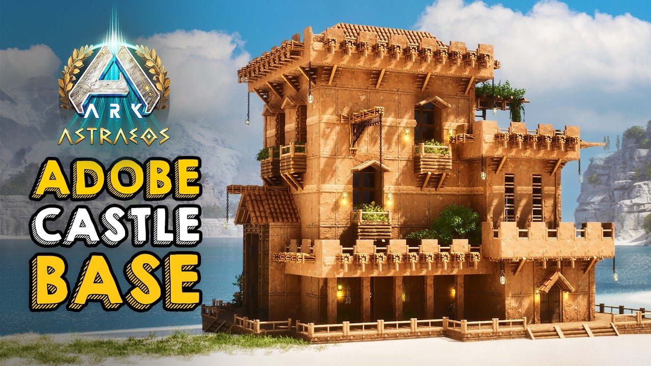 Epic All-in-One Adobe Castle Base | Building Tutorial | ARK: Survival Ascended