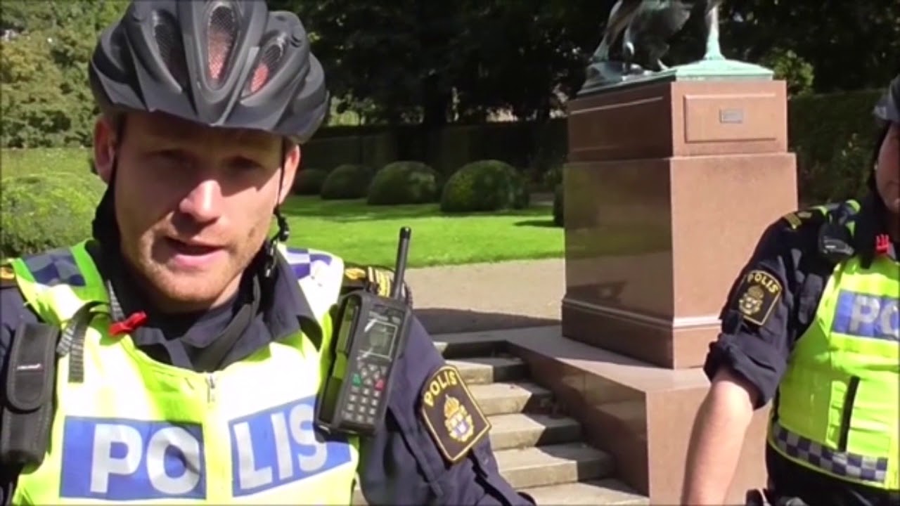 Cyklande poliser i Helsingborg