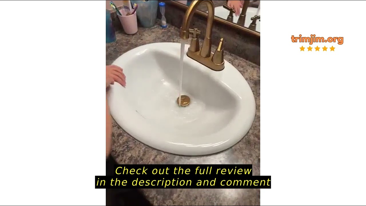 Review Bathroom Sink Faucet, SBOSBO 4 Inch Bathroom Faucet for Sink 3 Hole, 2 Handle Sink Faucet wit