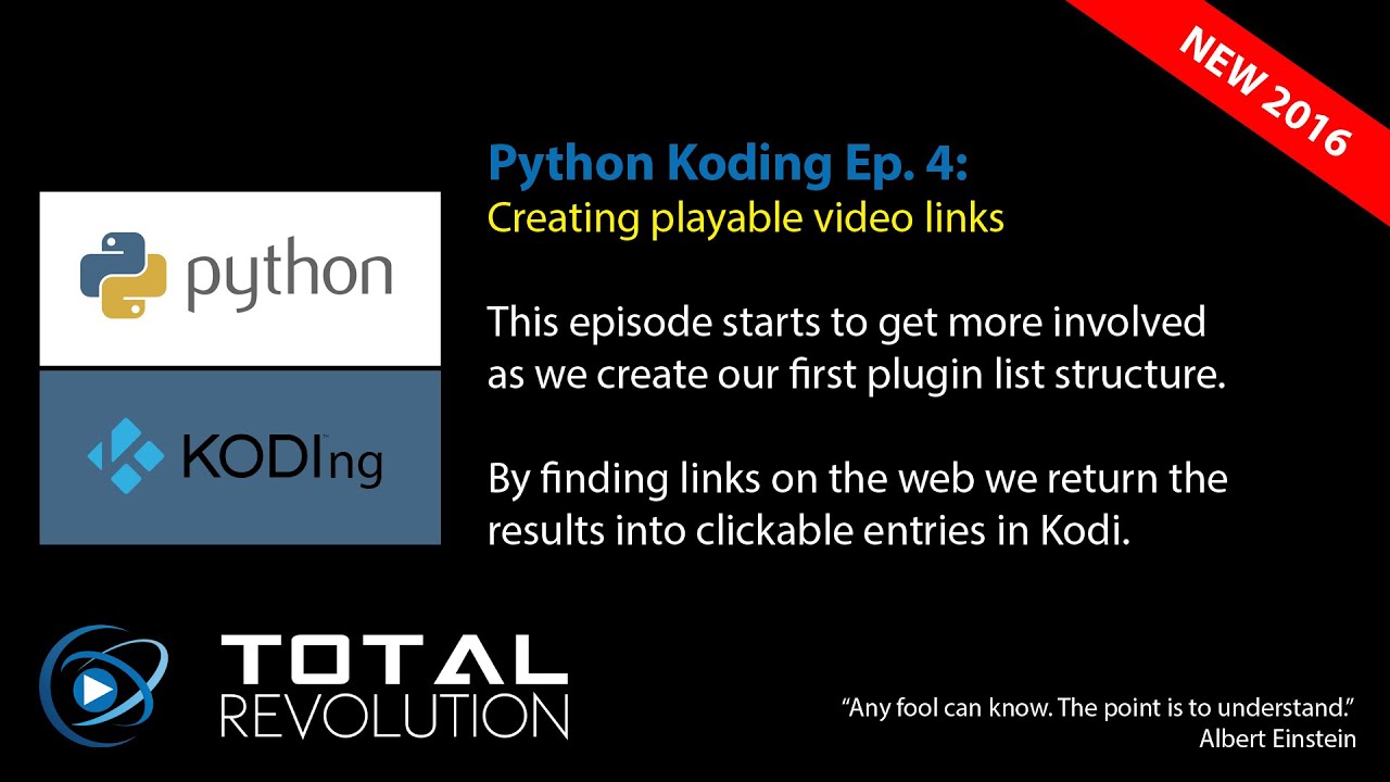 Python Koding 4: Creating playable video links