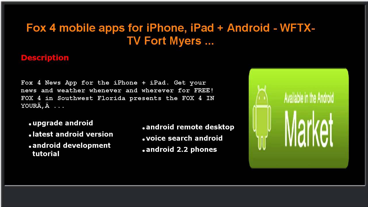 Fox 4 mobile apps for iPhone, iPad + Android - WFTX-TV Fort Myers ...