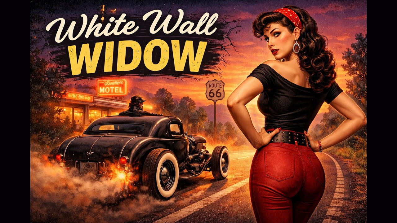 White Wall Widow | Vintage Rockabilly Anthem (Lyrics)
