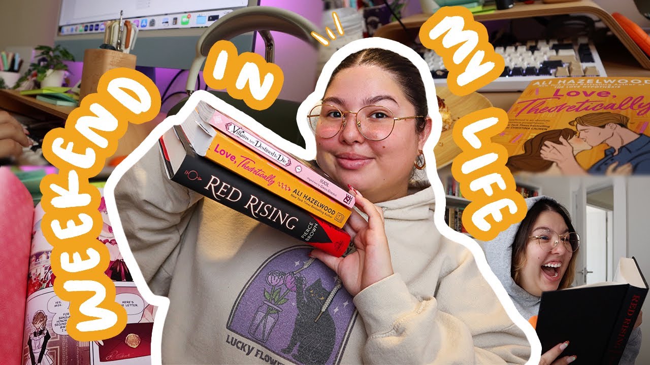 a weekend in my life 🌱✨ reading red rising, book haul, productivity, and more!