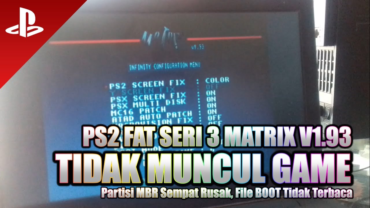 #1384 || PS2 FAT SERI 3 MATRIX V1.93 || SETELAH LOGO, MASUK KE BROWSER