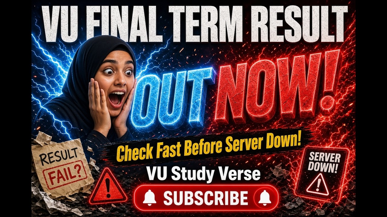 VU Final Term Result 2026 Announced 🎉 | Check Your Result Now | Virtual University