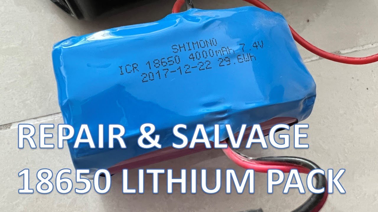 Salvaging 18650 Lithium-ion Cells from Faulty Vacuum Cleaner Battery Pack