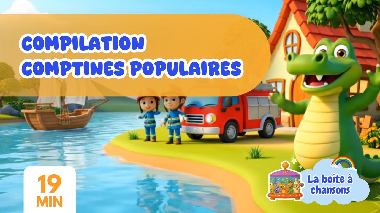 Compilation de comptines populaires pour enfants 👶 | 19 minutes de chansons douces et amusantes
