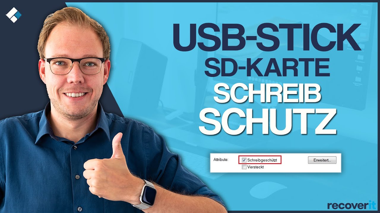 USB-Stick / SD-Karte: Schreibschutz entfernen, so geht's
