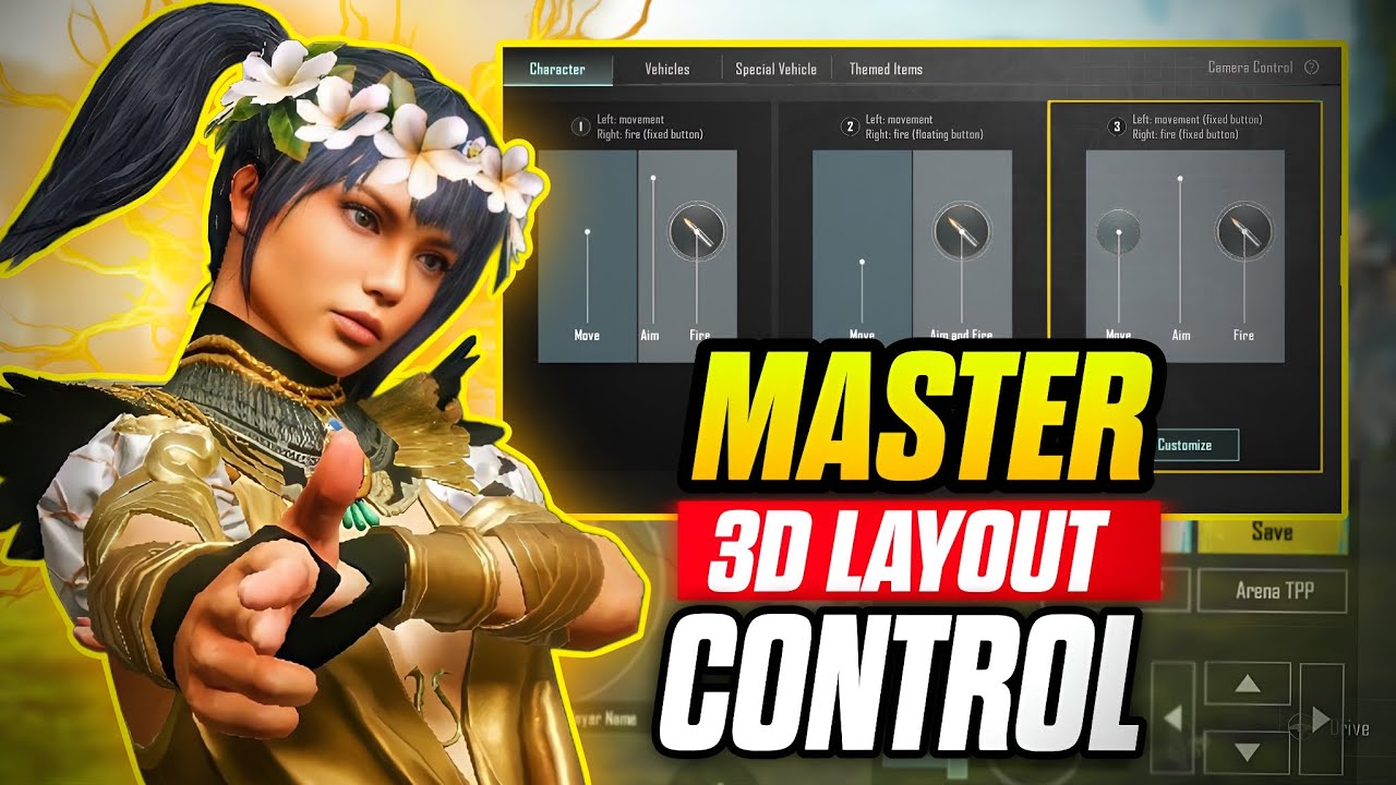 BGMI 3D Layout Master 😱 Fix Joystick Problem + Jiggle Tips 🔥 Control Master #bgmi #viral 